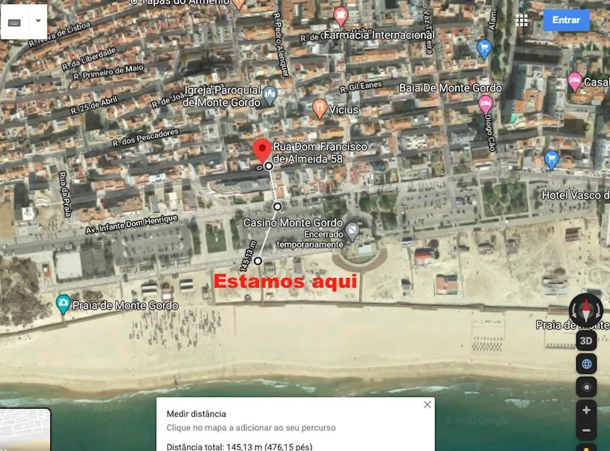 펜션 Monte Gordo Guest House 포르투갈